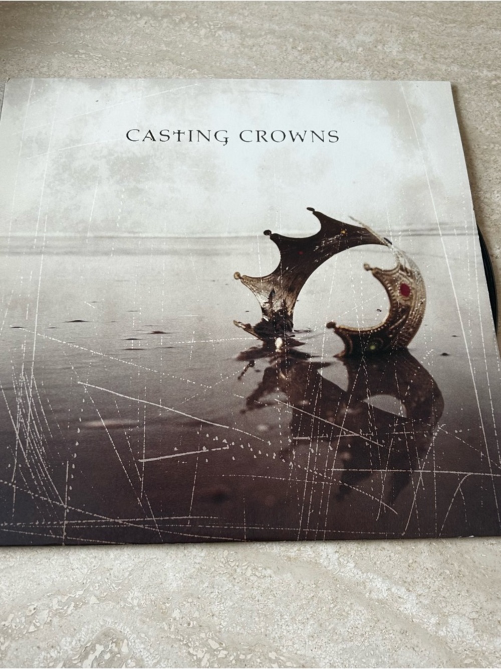 Casting Crowns Vinyl Album Cover - Crown Artwork in Brown and Cream